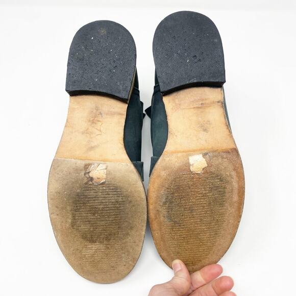 Free People Gray Nubuck Leather Ankle Boots Women's EU Size 39 Made in India EUC - Picture 6 of 10